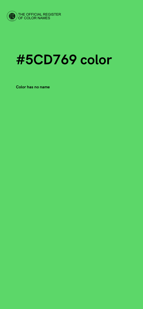 #5CD769 color image