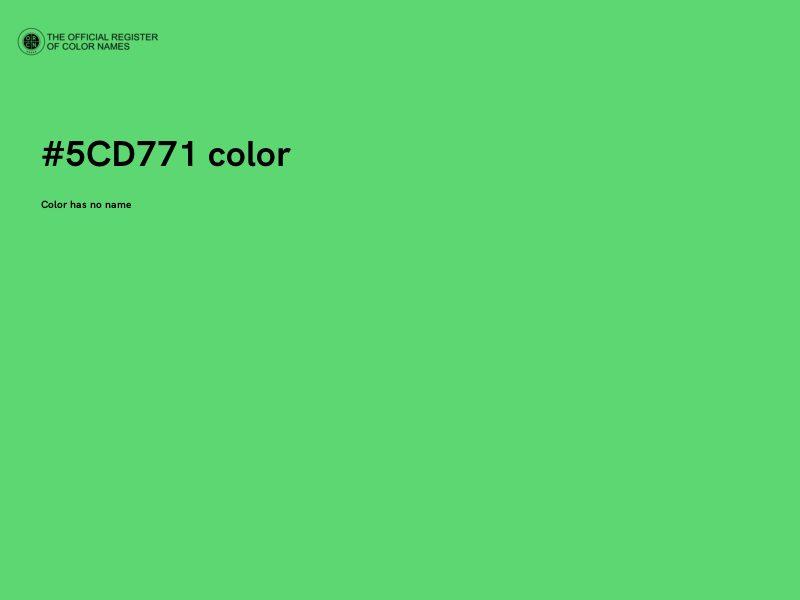 #5CD771 color image