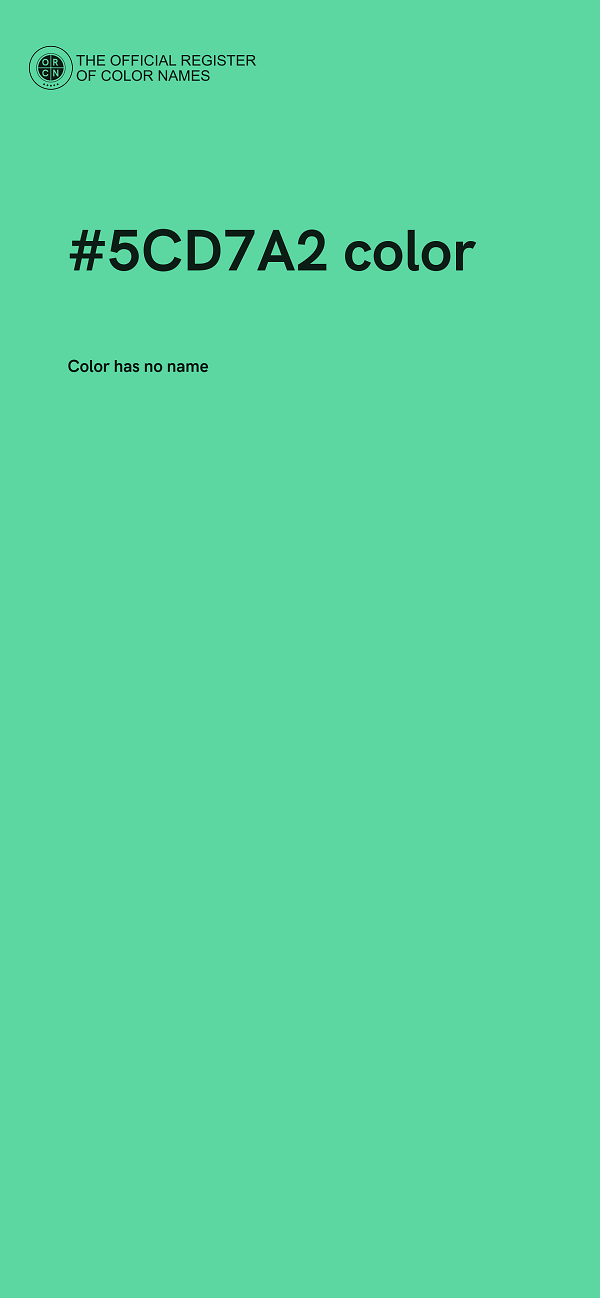 #5CD7A2 color image