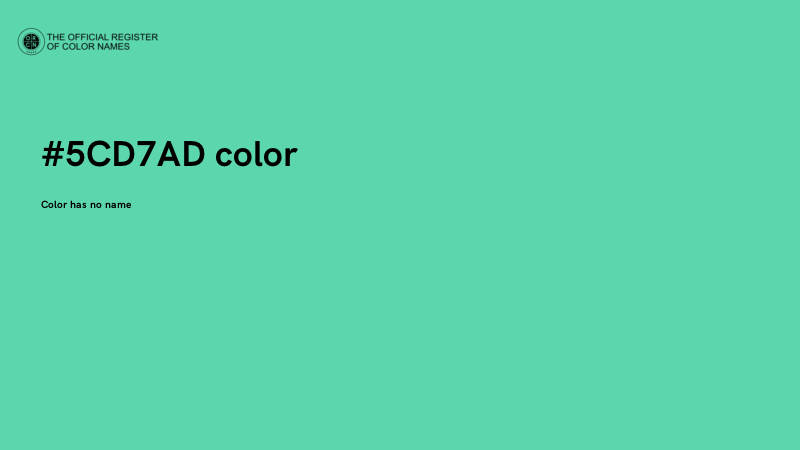 #5CD7AD color image