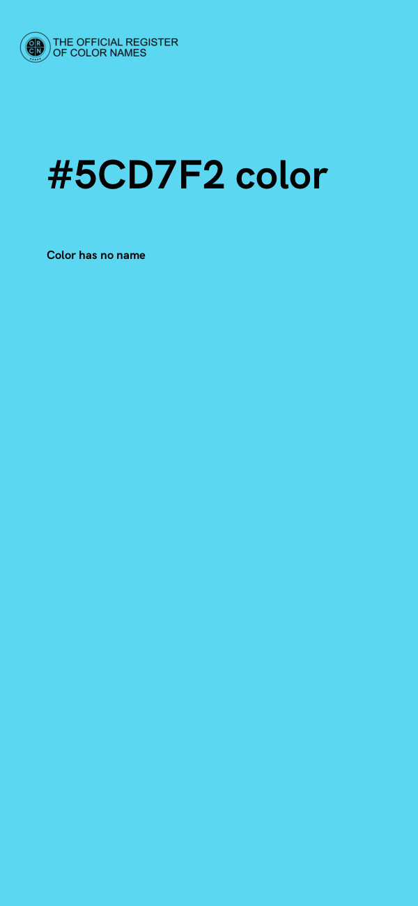 #5CD7F2 color image