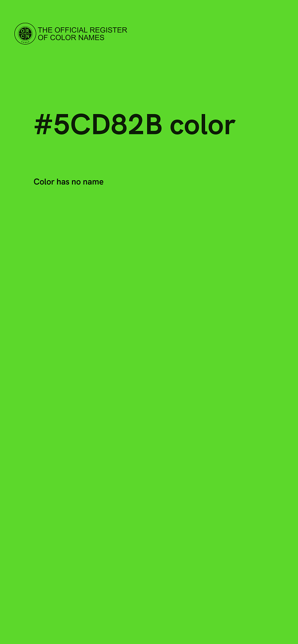 #5CD82B color image