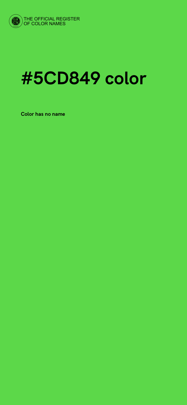 #5CD849 color image