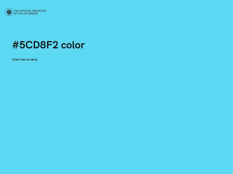 #5CD8F2 color image