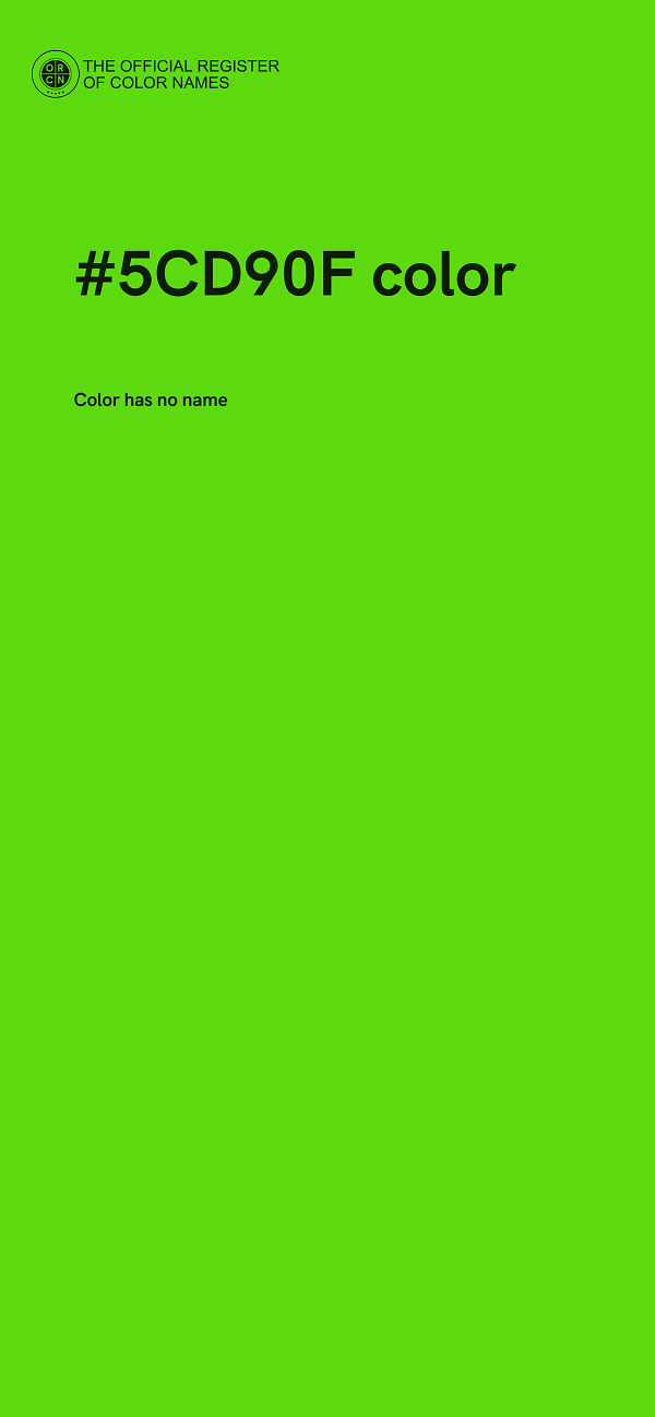 #5CD90F color image