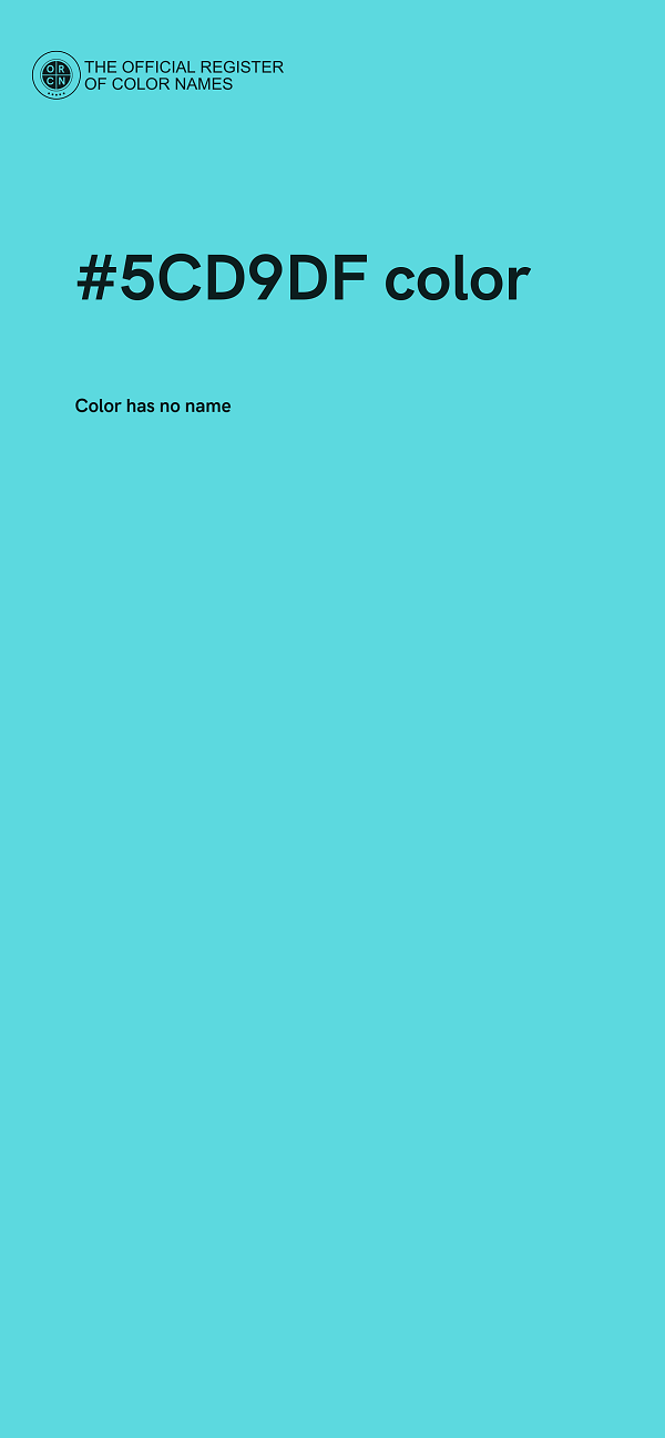 #5CD9DF color image