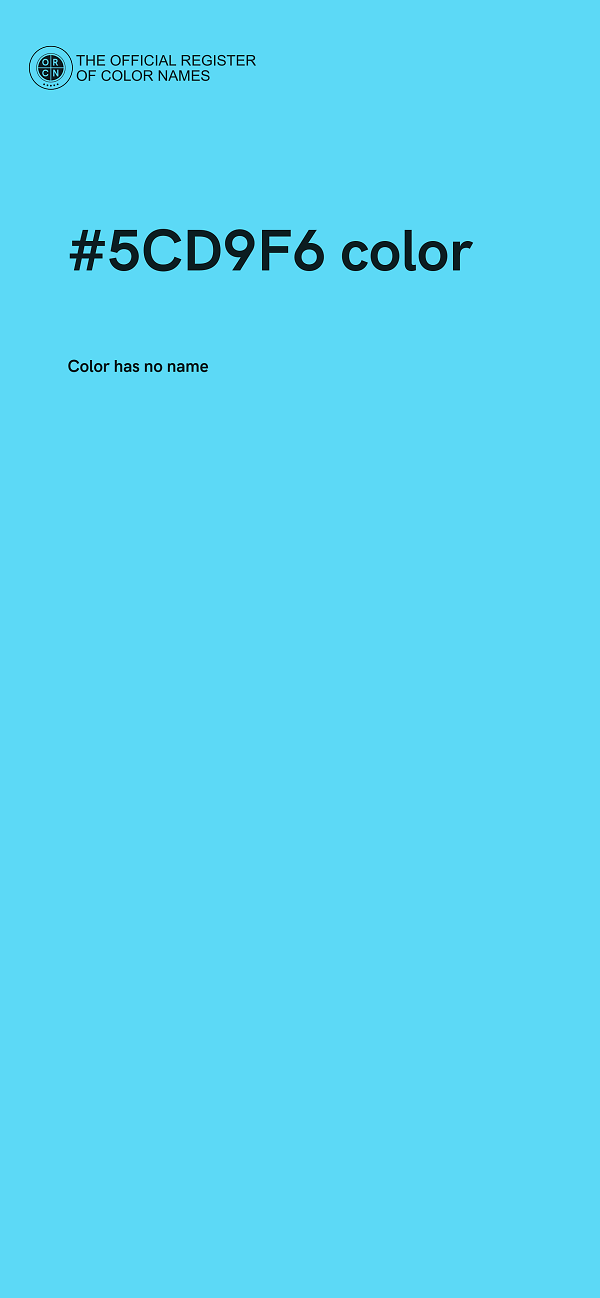 #5CD9F6 color image