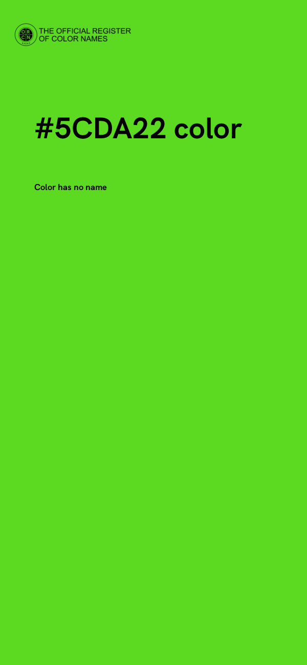 #5CDA22 color image