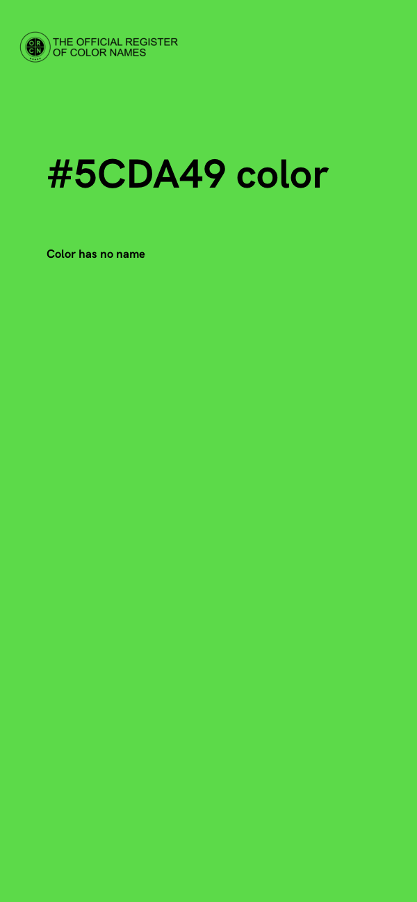 #5CDA49 color image