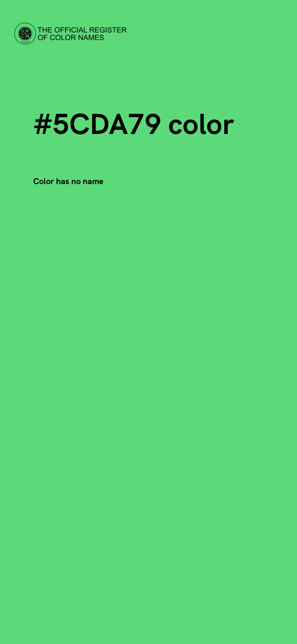 #5CDA79 color image