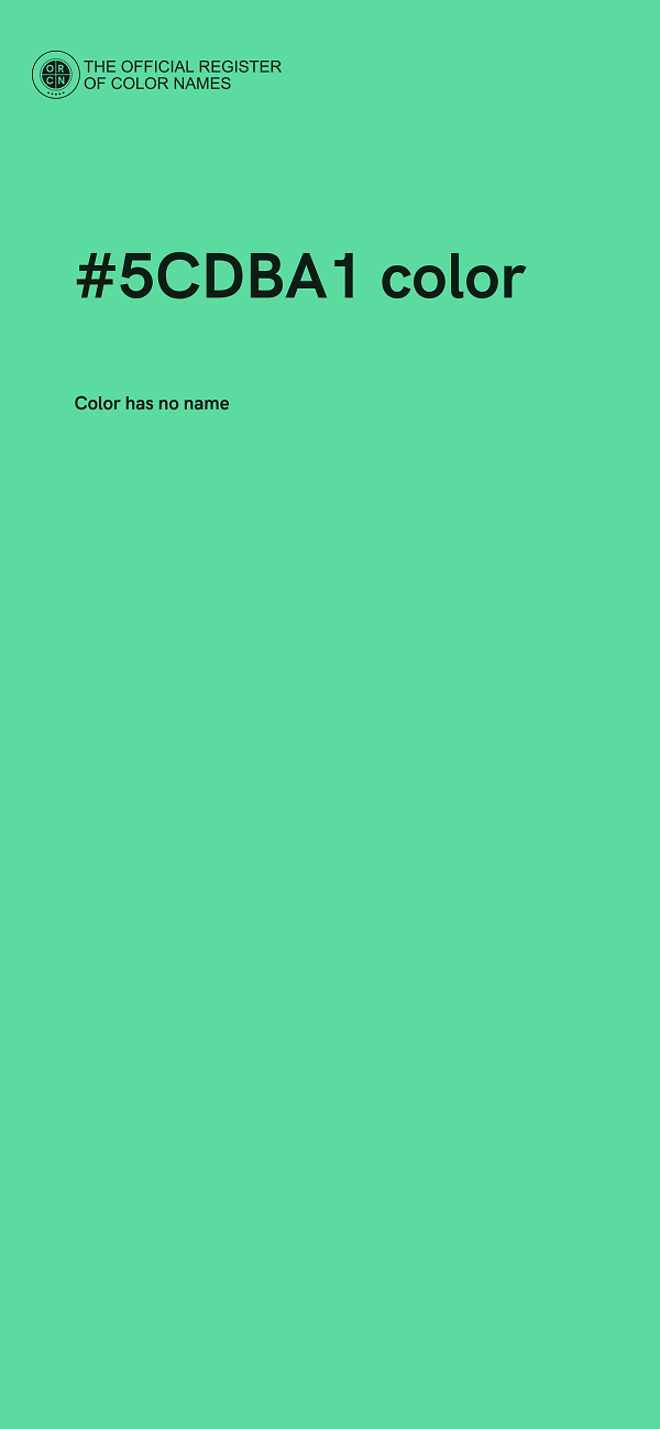 #5CDBA1 color image