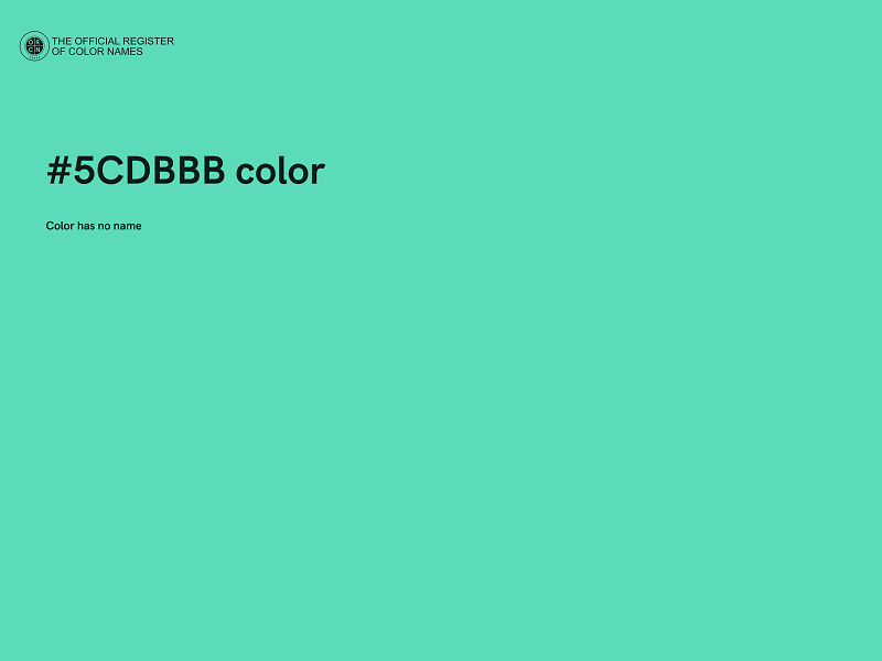 #5CDBBB color image
