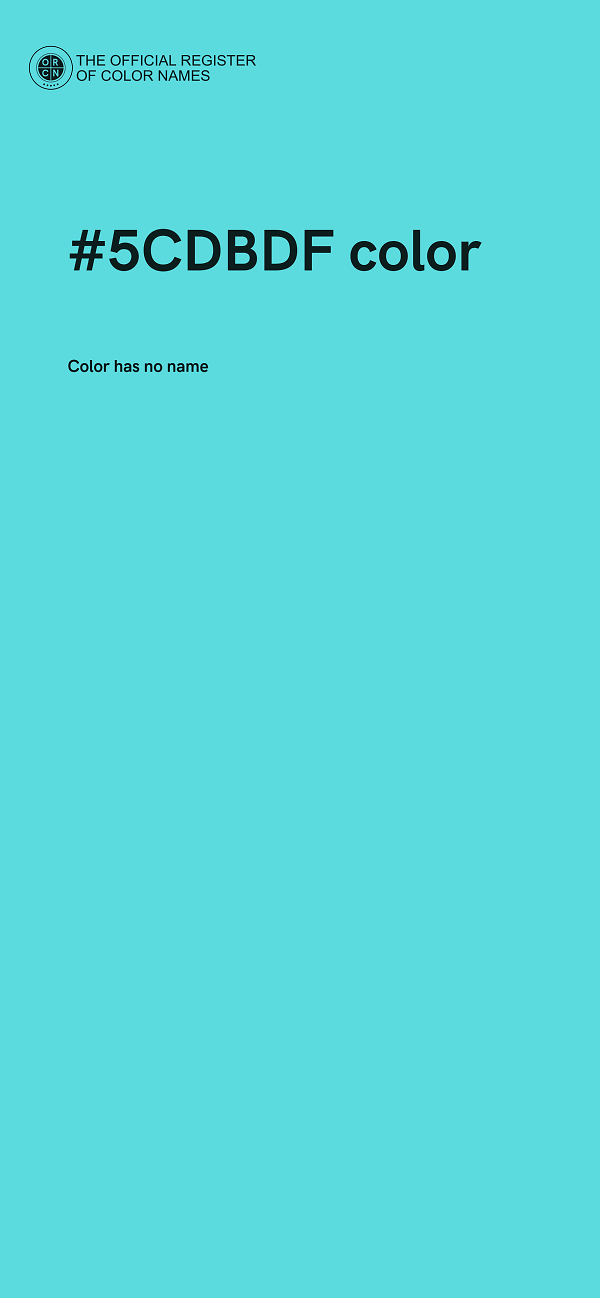 #5CDBDF color image