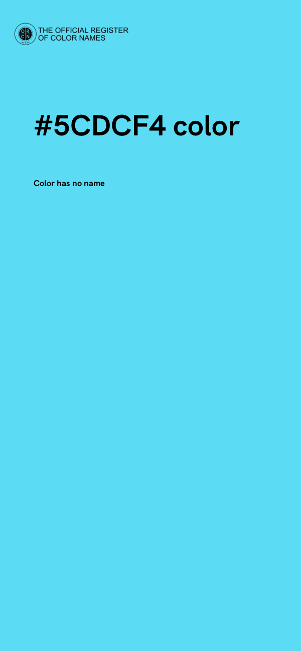 #5CDCF4 color image
