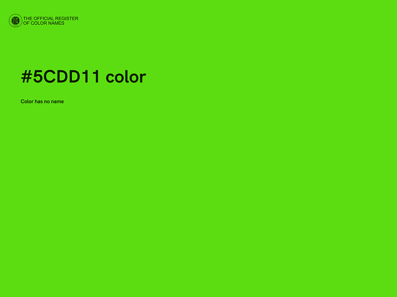 #5CDD11 color image