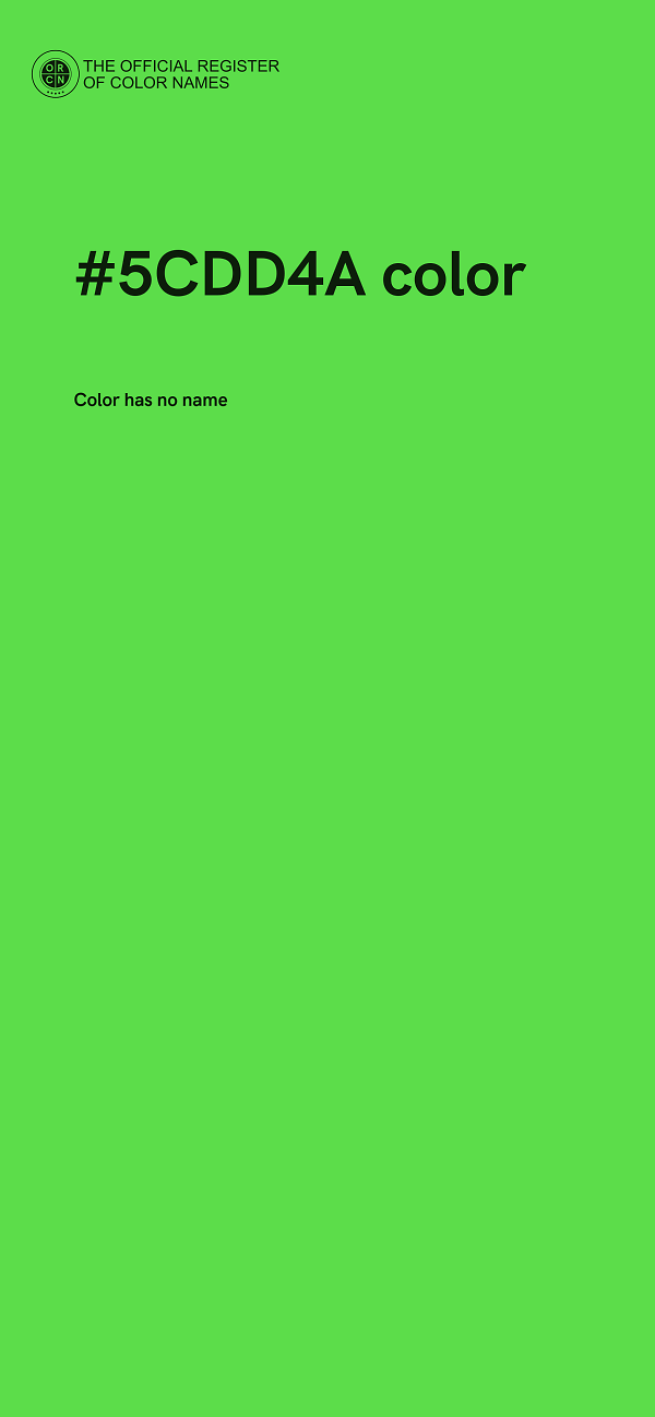 #5CDD4A color image