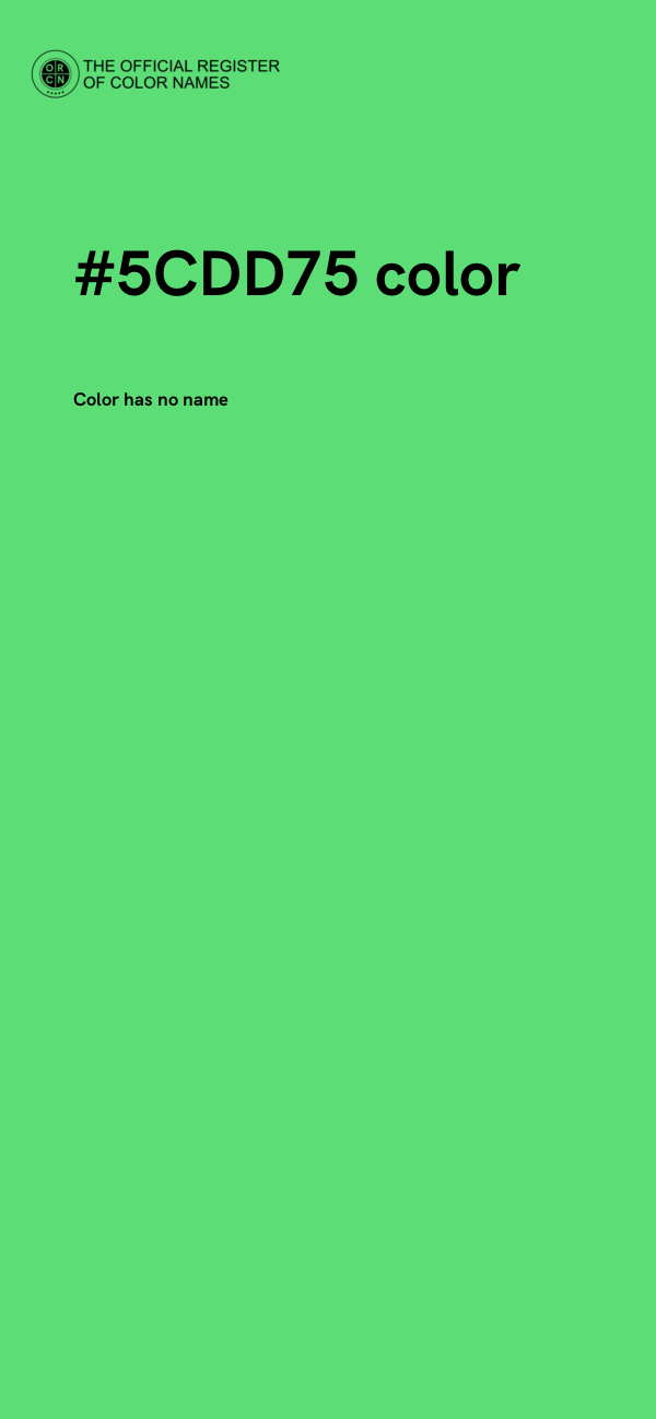 #5CDD75 color image