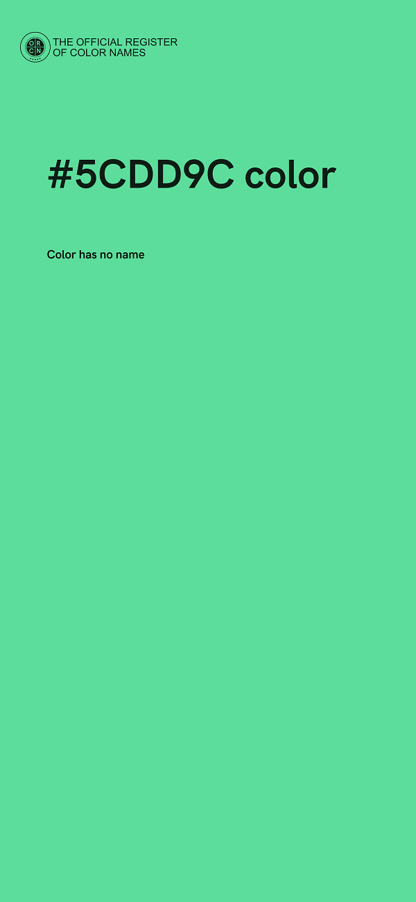 #5CDD9C color image