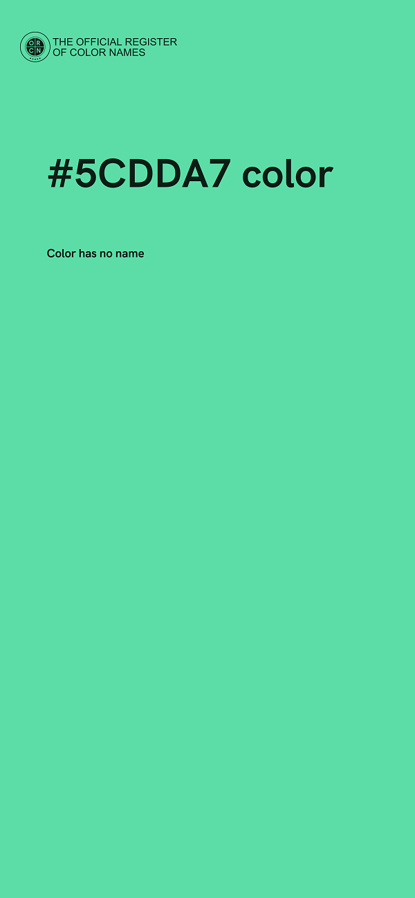 #5CDDA7 color image