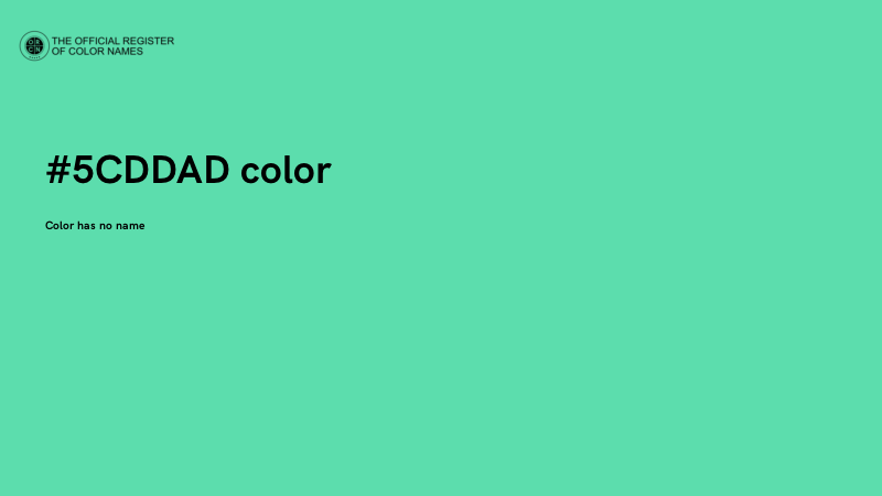 #5CDDAD color image