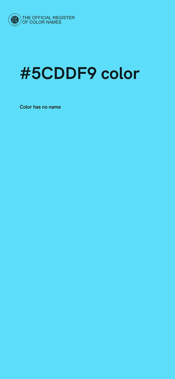 #5CDDF9 color image