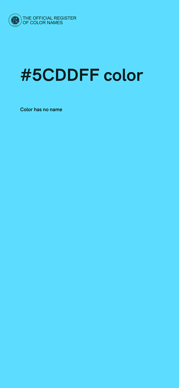 #5CDDFF color image