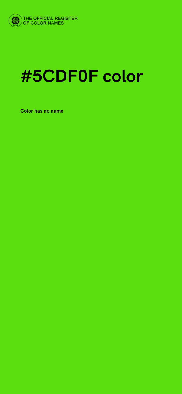 #5CDF0F color image