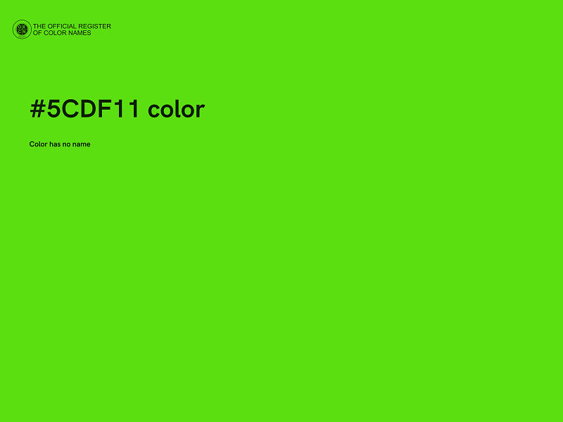 #5CDF11 color image