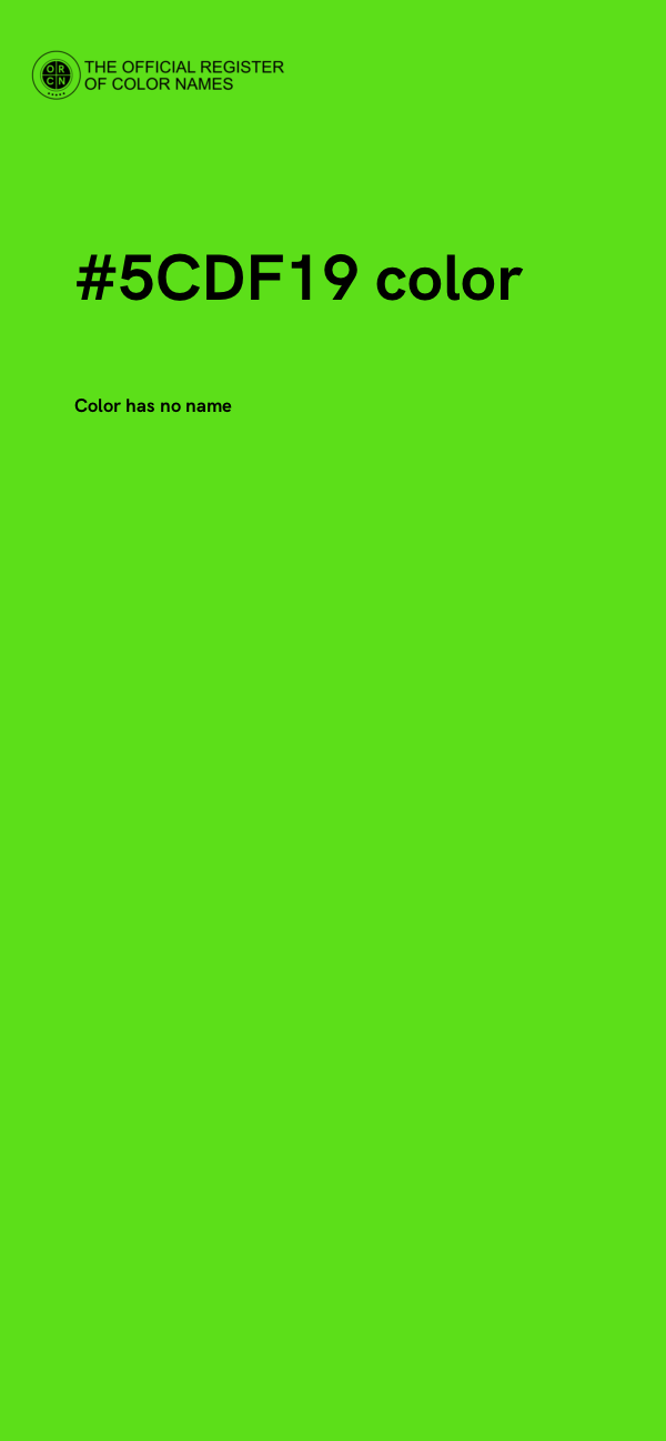 #5CDF19 color image