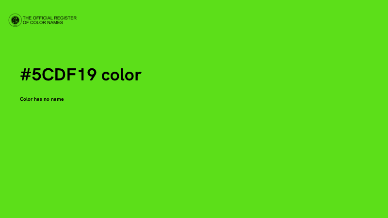 #5CDF19 color image