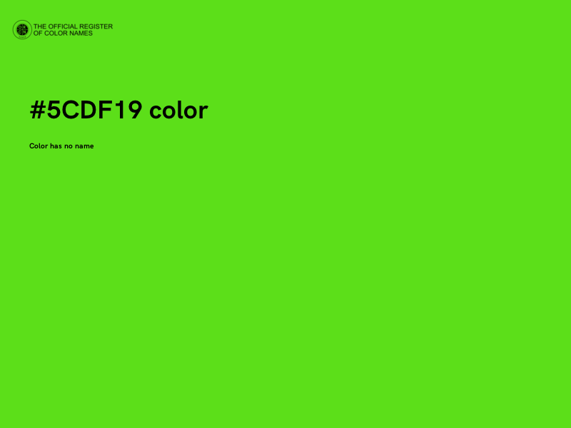 #5CDF19 color image