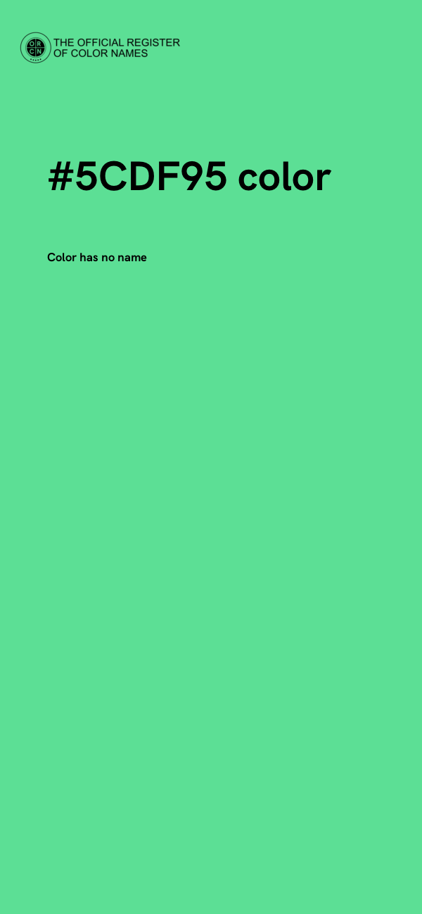 #5CDF95 color image