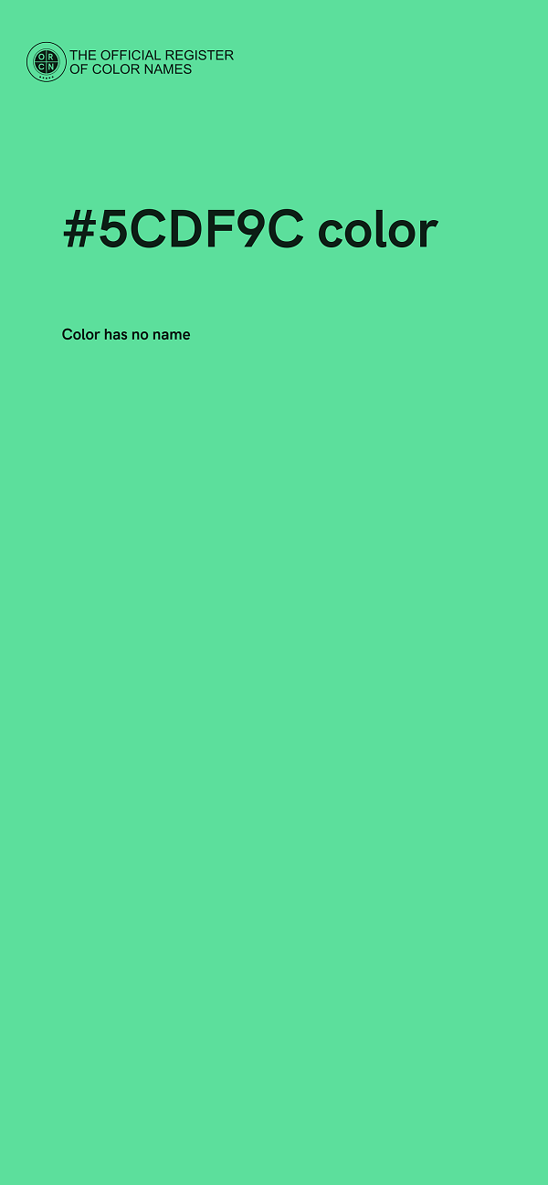 #5CDF9C color image