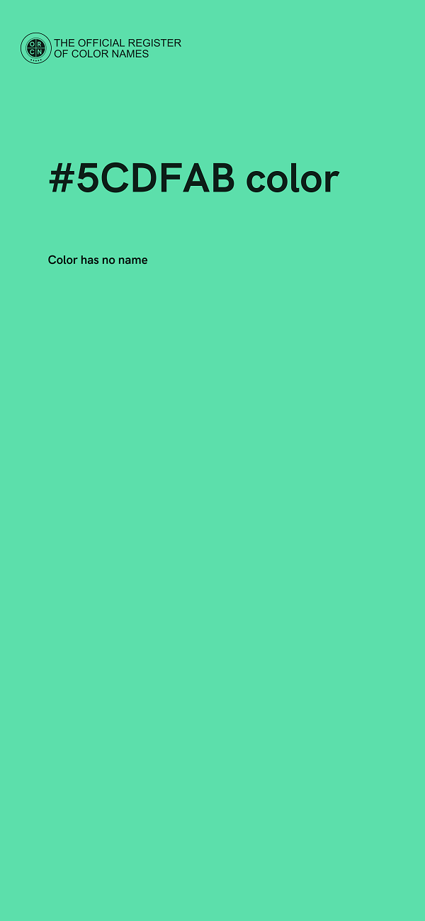 #5CDFAB color image