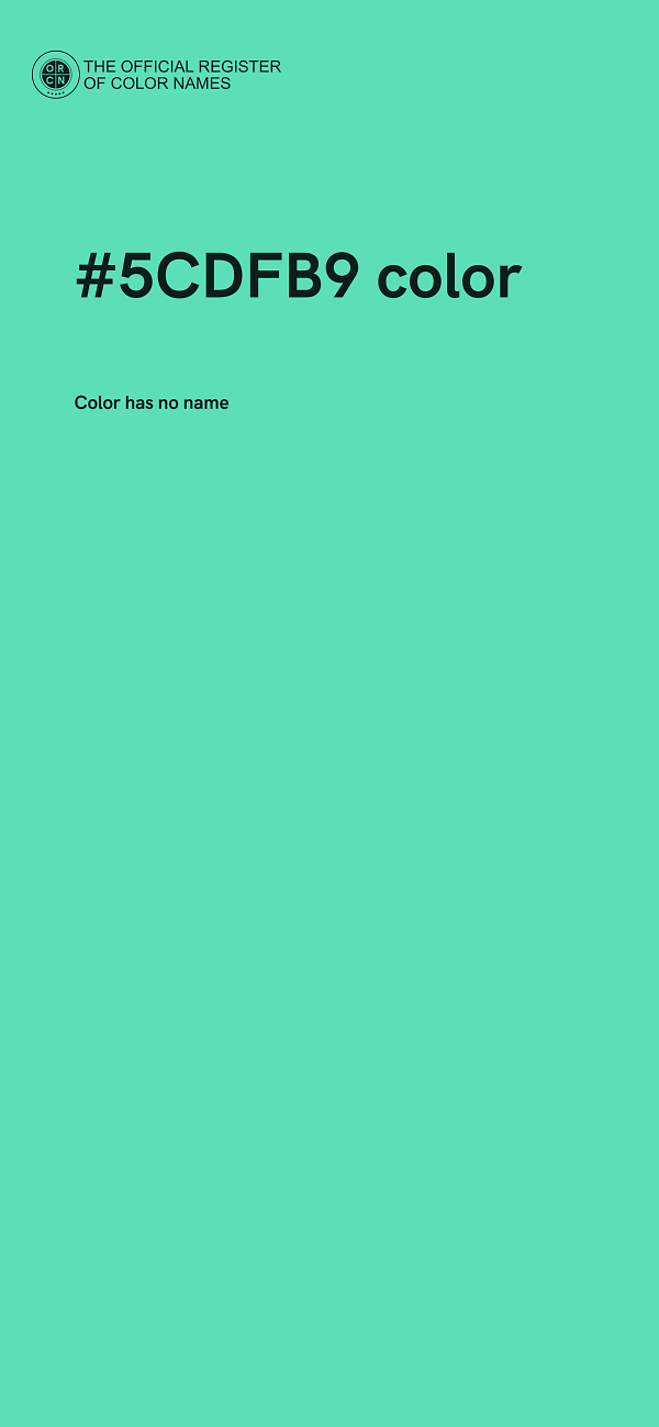 #5CDFB9 color image
