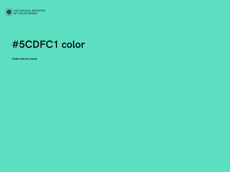 #5CDFC1 color image