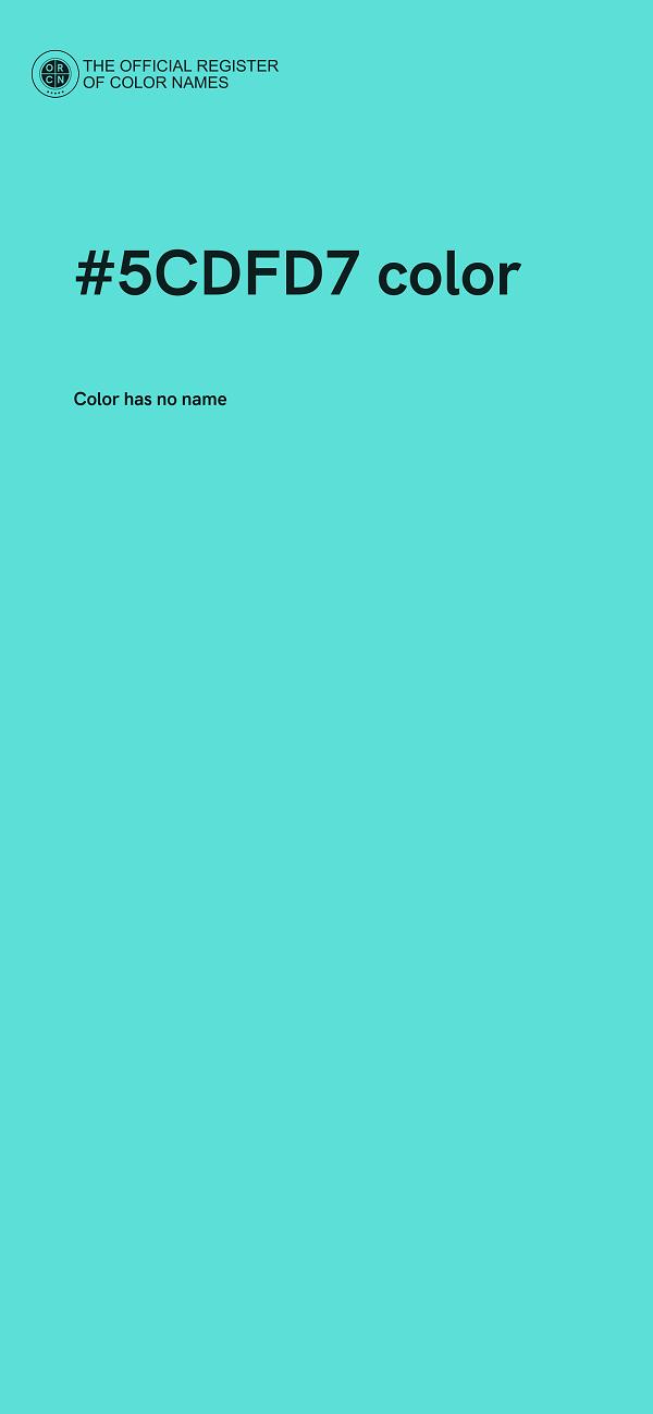 #5CDFD7 color image