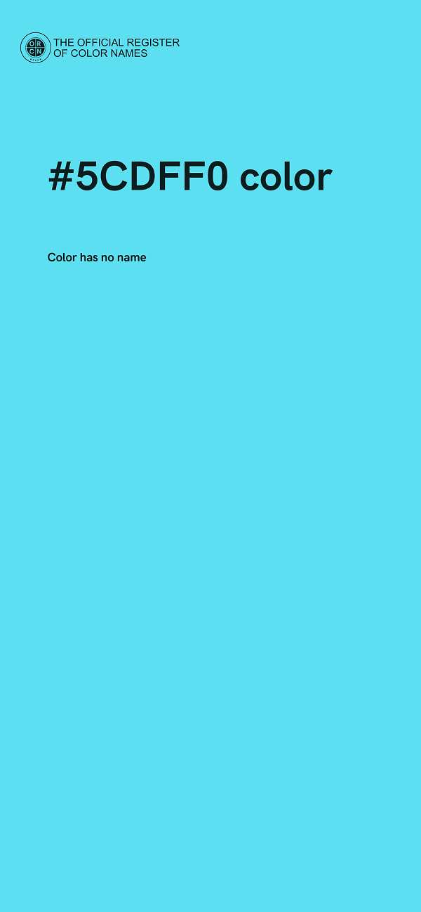 #5CDFF0 color image