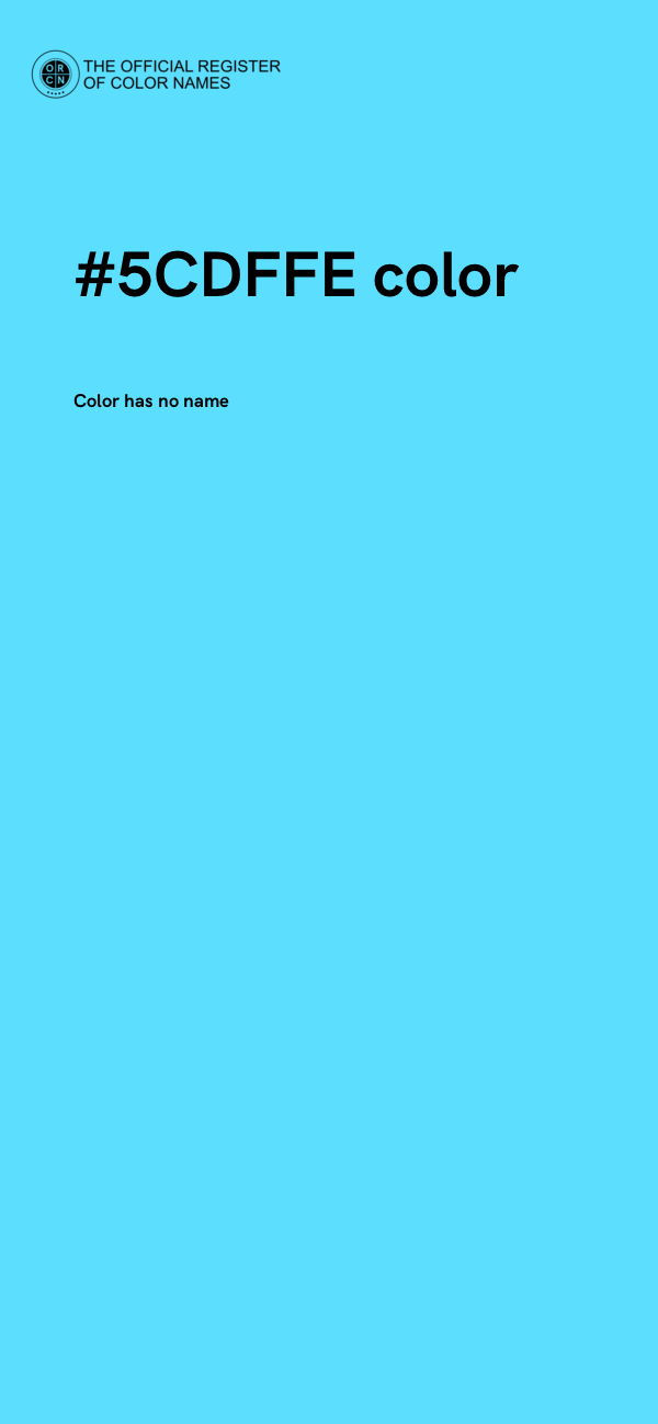 #5CDFFE color image