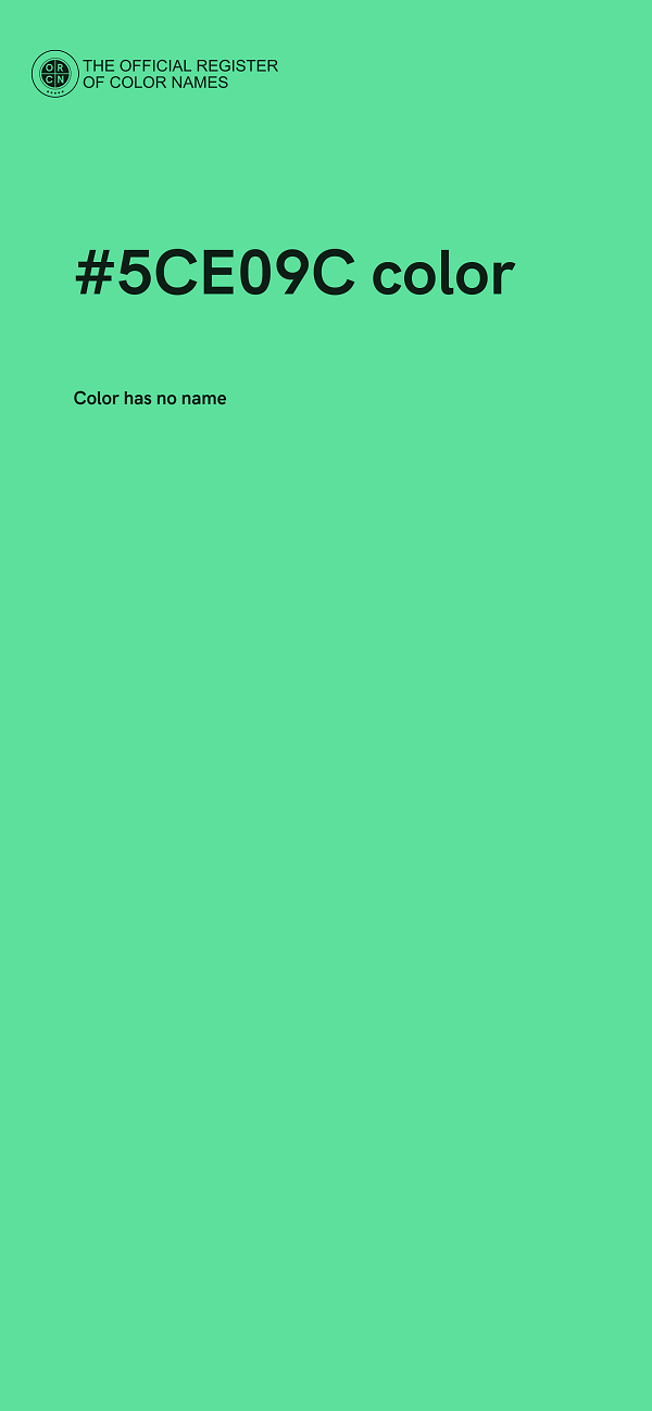 #5CE09C color image