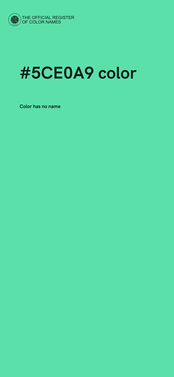 #5CE0A9 color image