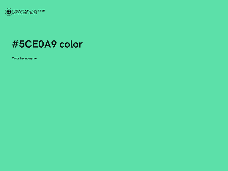 #5CE0A9 color image