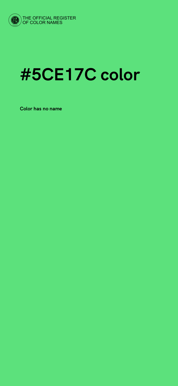 #5CE17C color image