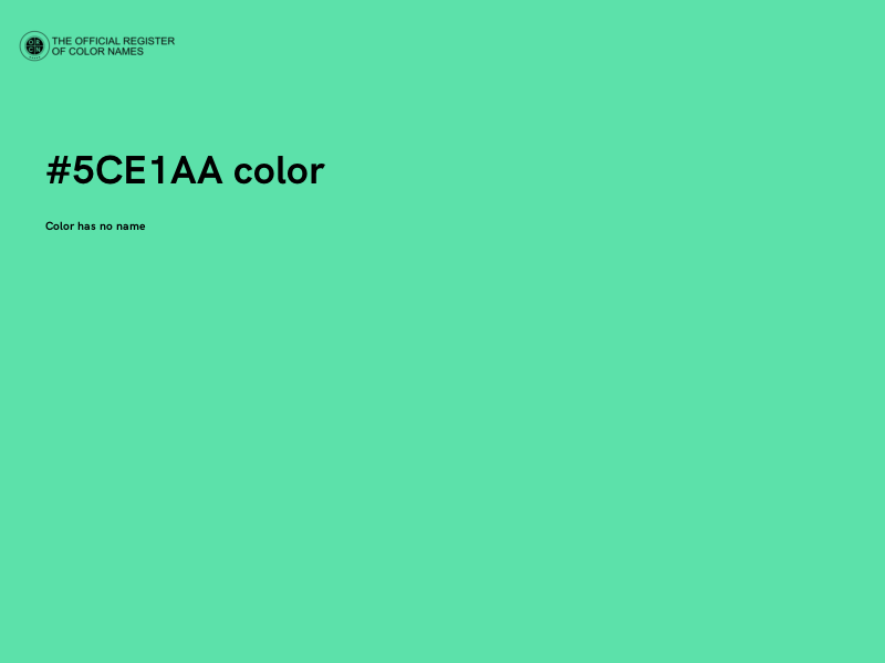 #5CE1AA color image