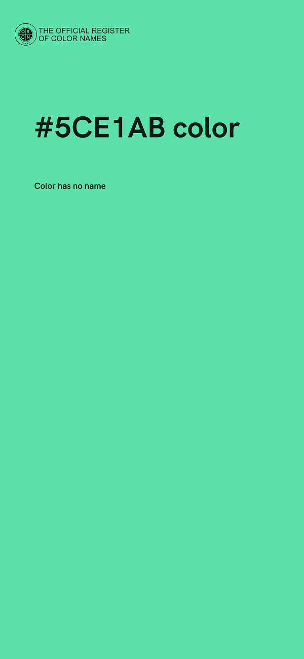 #5CE1AB color image
