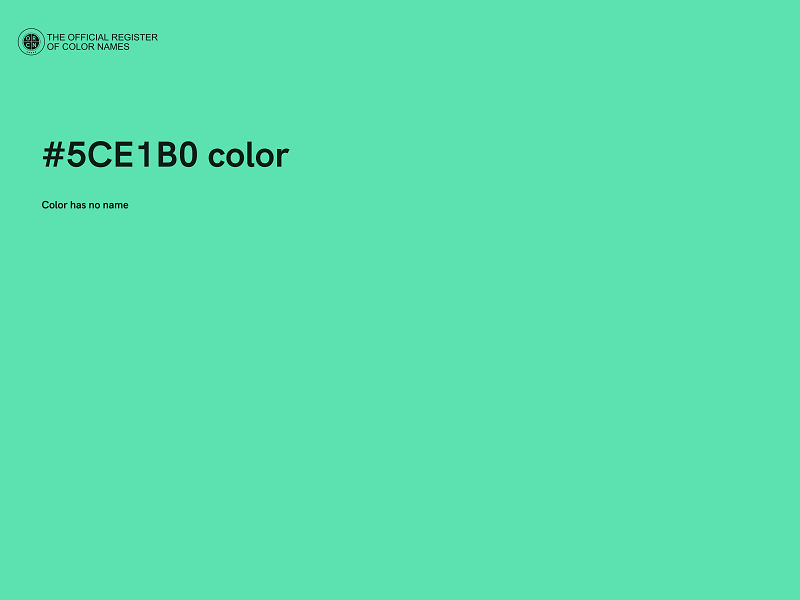 #5CE1B0 color image