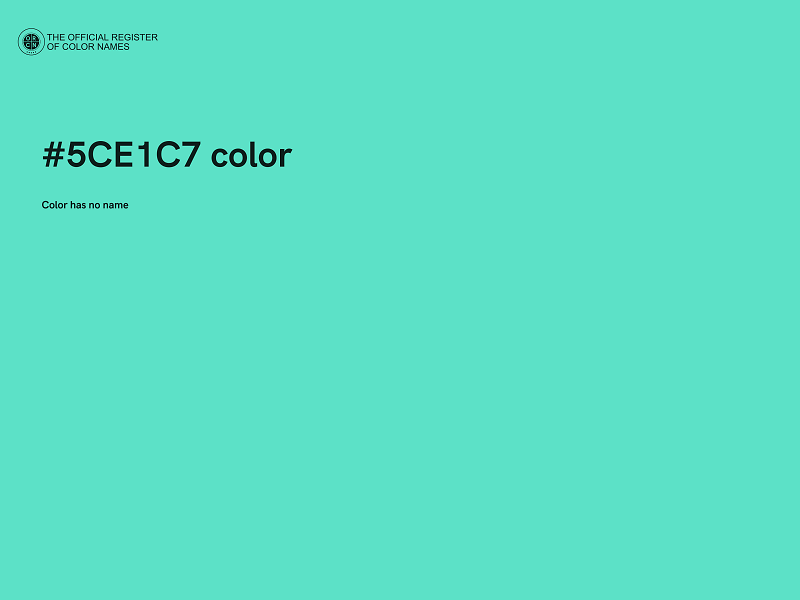 #5CE1C7 color image