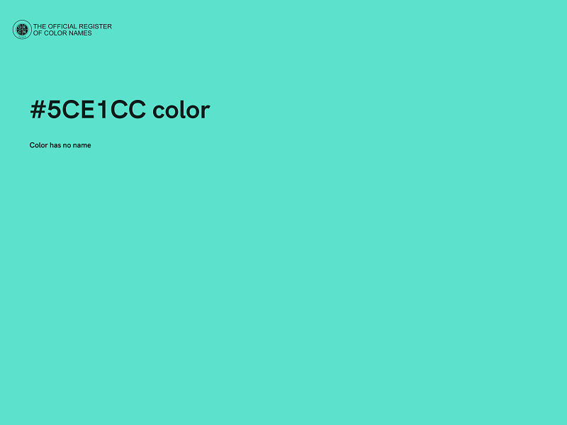 #5CE1CC color image