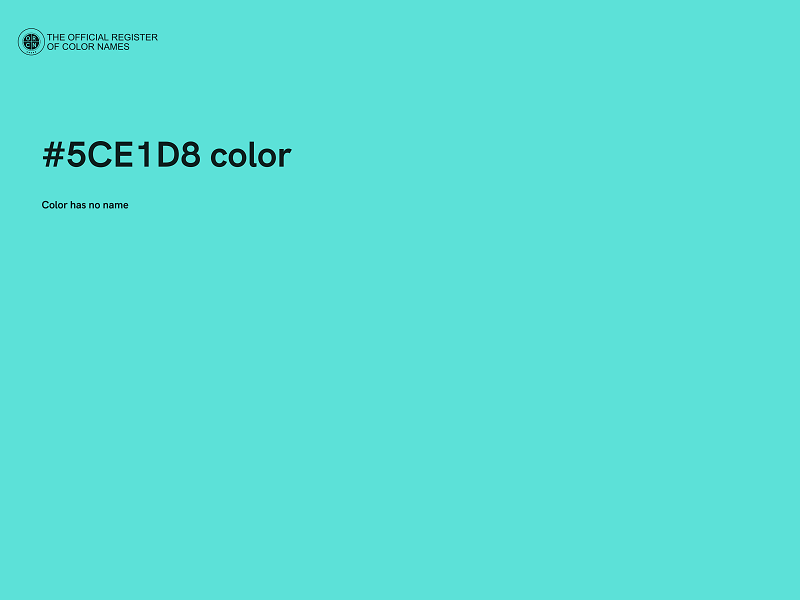 #5CE1D8 color image