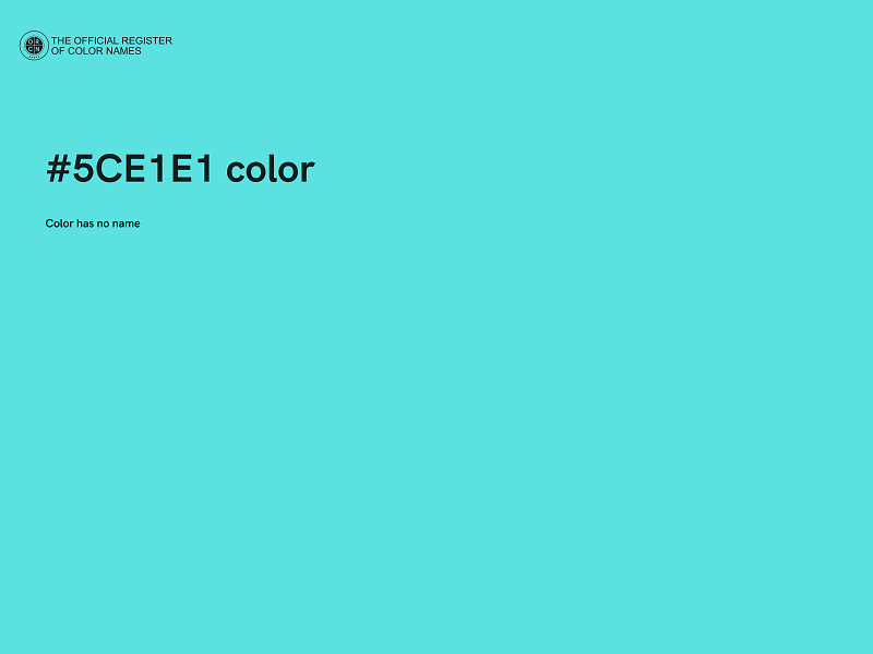 #5CE1E1 color image